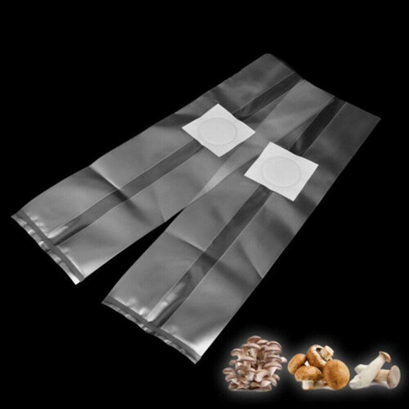 50Pcs Pvc Paddestoel Spawn Grow Bag Substraat Clear Tassen Hoge Temp Pre-Afsluitbare