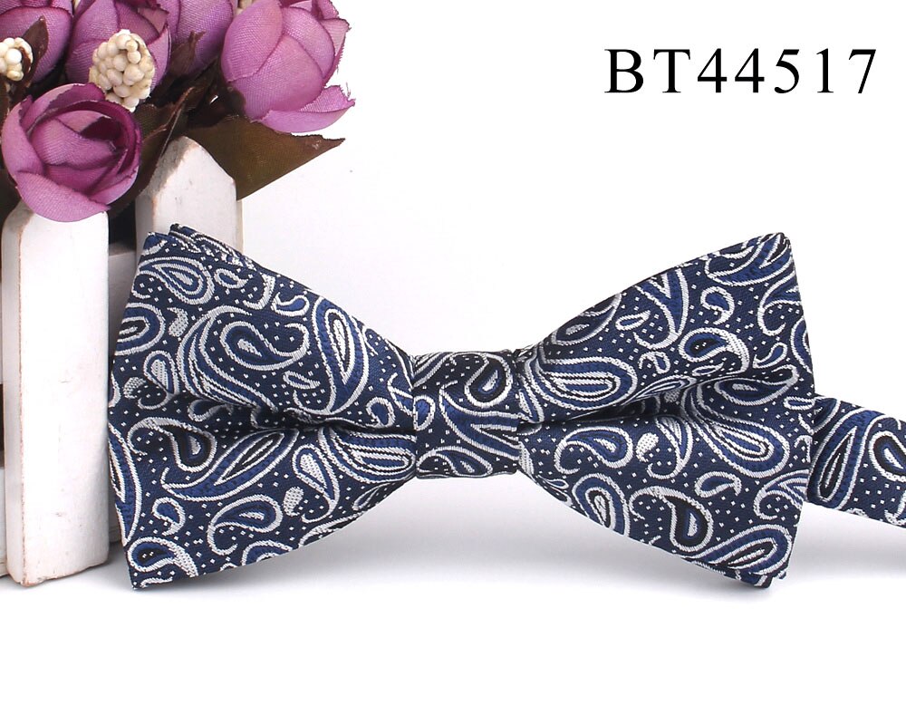 Pajarita clásica de Jacquard para hombre, pajaritas florales para adulto, de boda y negocios, trajes de mariposa, novedad: BT44517