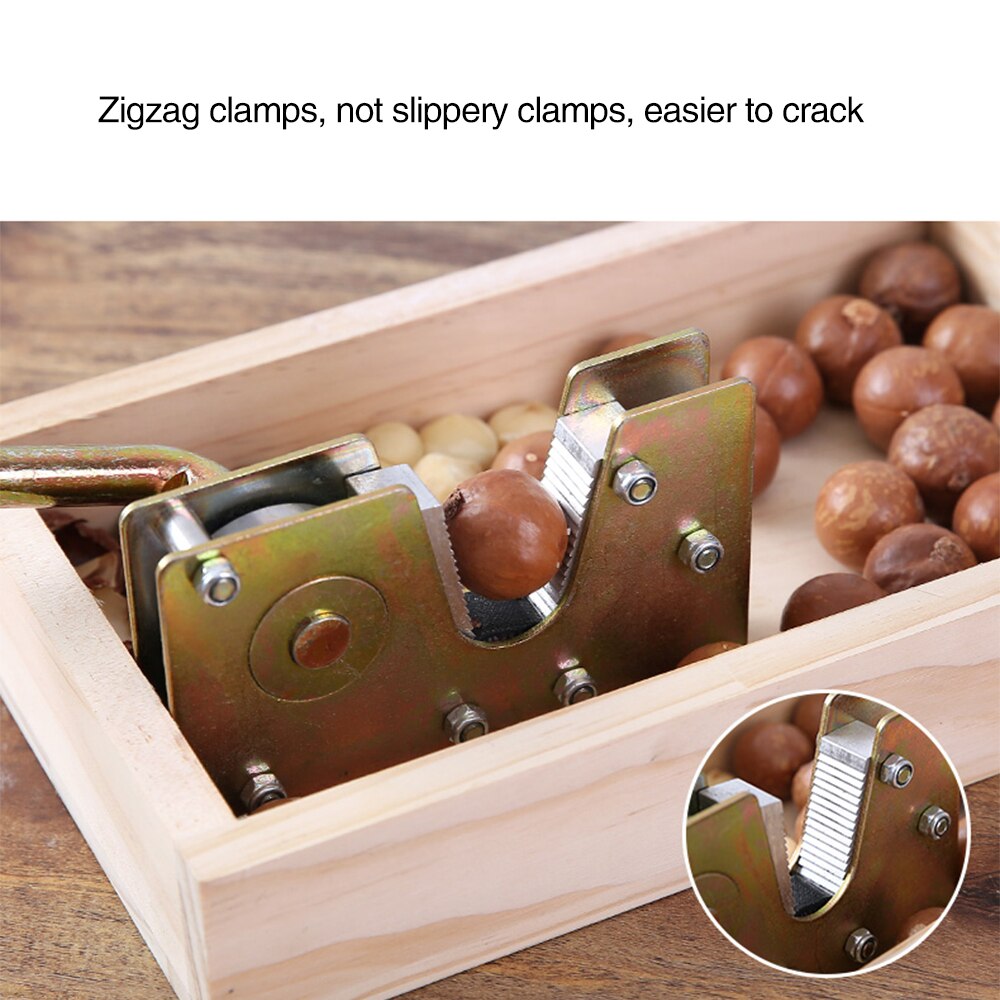 Pinzas para nueces Cascanueces de alta resistencia, máquina peladora con mango de Metal duradero para avellanas y nueces