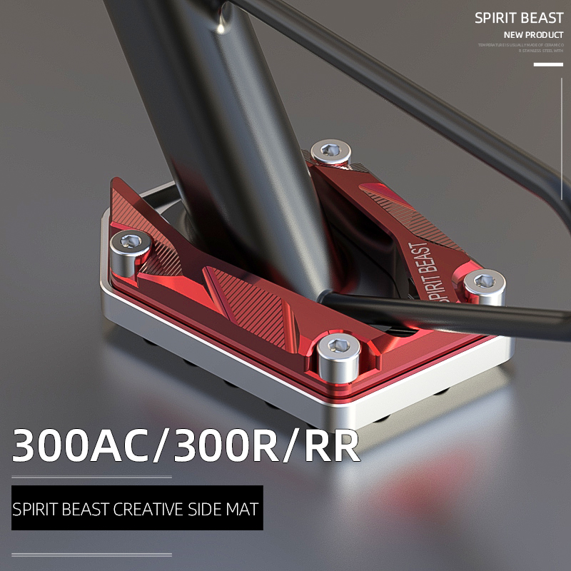 GEEST BEEST Leng Beest Motorfiets Longxin Beloven 300RR Side Ondersteuning Base Gemodificeerde Antislip Side Pad Verbreed Motor Beugel accessoires