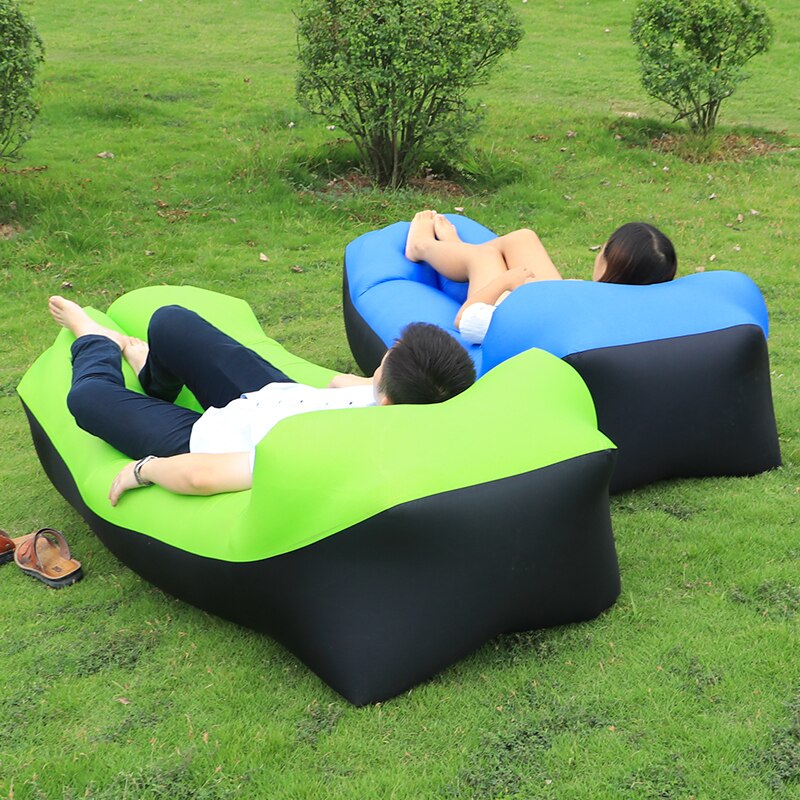 Campingstol ideel oppustelig sofa og strandstol camping airbag bedste oppustelige liggestol bærbar hængekøje air sofa