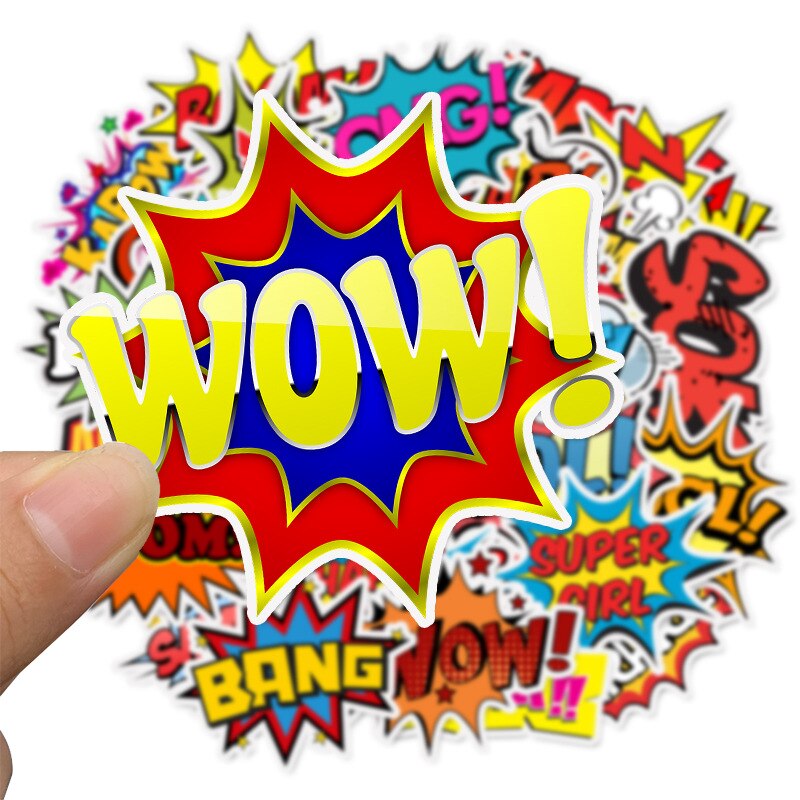 50 pieces of English alphabet luggage sticker explosion cloud personality pull rod box laptop Skateboard Sticker