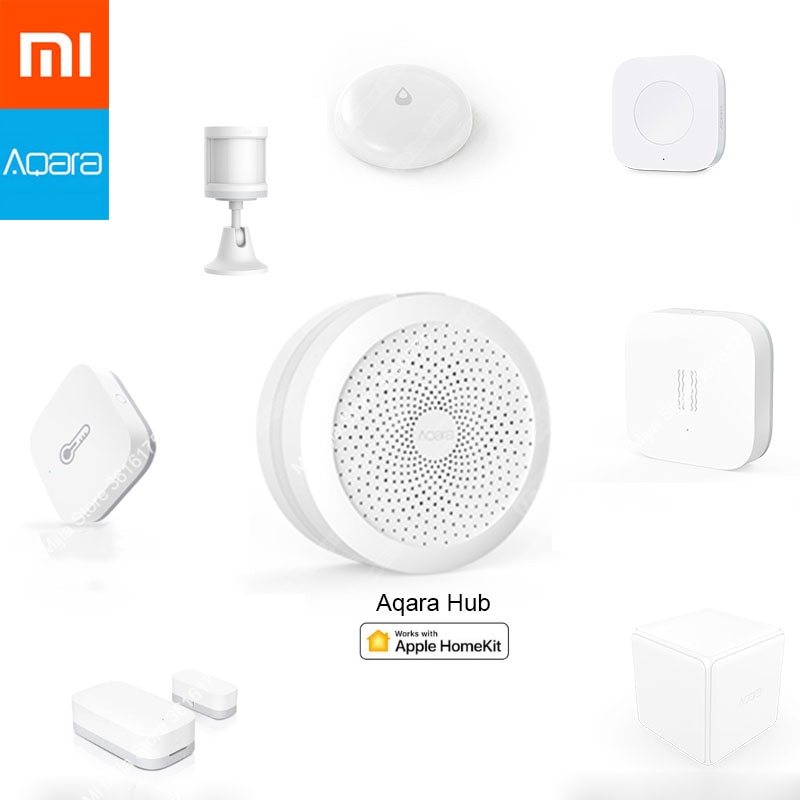 Xiaomi AQARA Smart Home Kits Gateway Hub Door Window Shock Sensor Body Sensor Wireless Switch Water Sensor for Apple Homekit