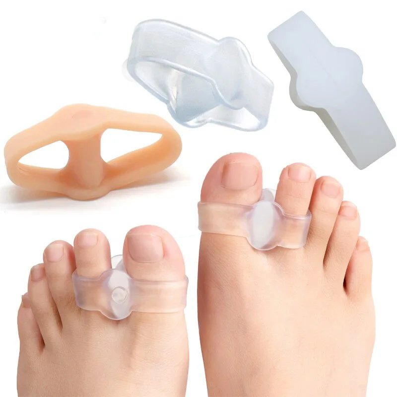 3 erilaista pehmeää ja joustavaa varpaiden erotinta silikonista, hallux valgus -ortopedinen suoja, peukalon korjausvälikappaleet, vaivaisenluun lievitys jalkojen hoitoon