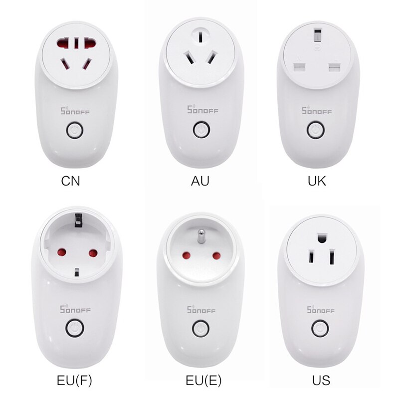 SONOFF S26 AC90V-250V 10A Smart WiFi Socket Timer Draadloze Outlet US/UK/AU/EU Draadloze Plug Power sockets