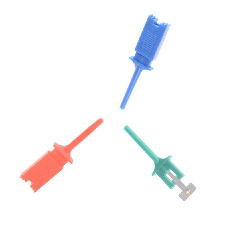 GTBL 10Pcs Test Hooks Clips For Logic Analyzers Logic Test Clip Flattening Test Flat Hook Connection For Electronic Testing