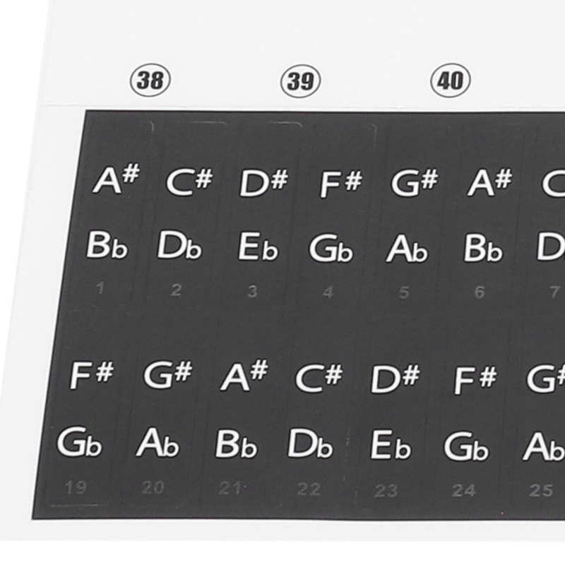 Keyboard Piano Electronic Keyboard Piano Key Sticker Electronic Organ Universal Keys Transparent Notation Paster Decoration
