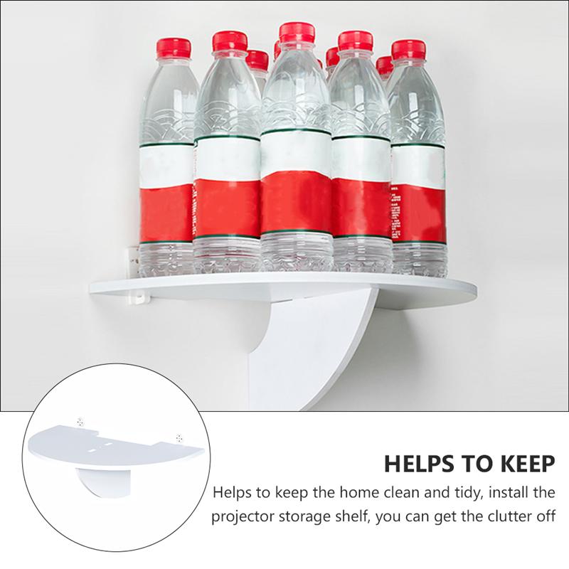 Punch-free Projector Storage Shelf Home Wall Storage Hanging Stand for Projector