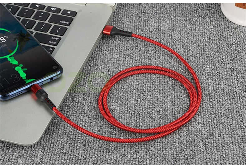 USB Kabel 5A Super Lade 5A Schnelle Lade Nylon Typ C USB Ladegerät Kabel Draht Kabel für Huawei P20 Mate 20 Honor 10 V10: 5A Red