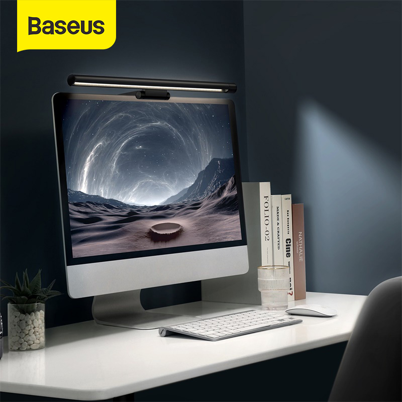 Baseus Computer Bildschirm Licht LED Bar Schreibtisch Lampe PC Monitor Bar Hängen Tisch Lampe Büro Lesen Stufenlose Dimmen USB Nacht licht