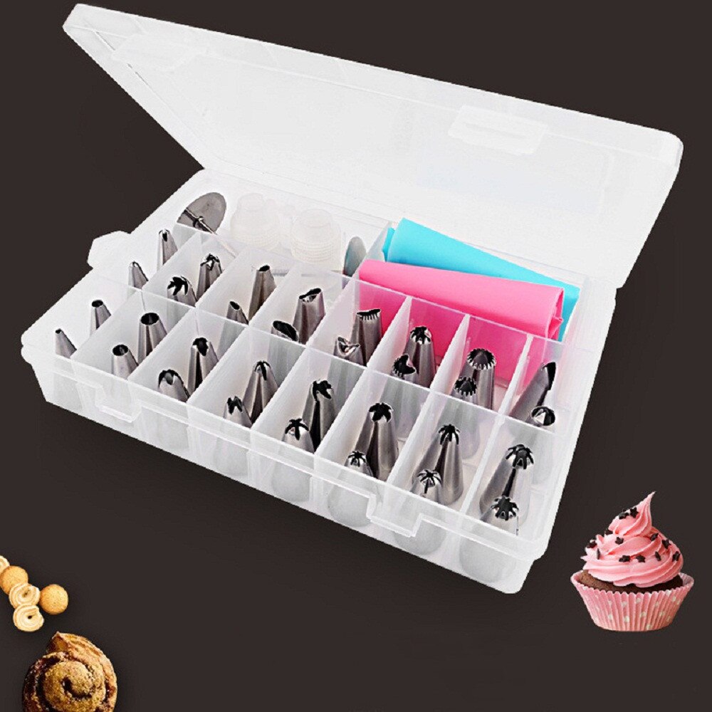 38 Pcs Cream Baking Pastry Tool Pastry Tools Bakeware Confectionery Bags Nozzles Confectionery Cake Shop Home Kitchen Dining