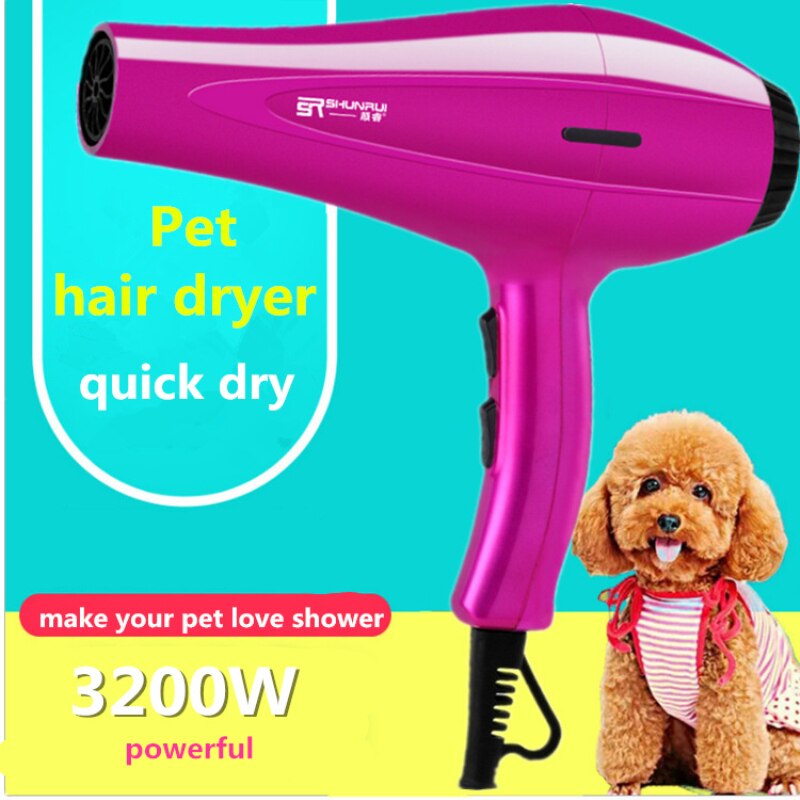 Blue Light Anion Blow Dryer 4000W Power /Cold Wind Hair Dryer Salon Hair Styling 2 Speed 3 Heat Settings F35