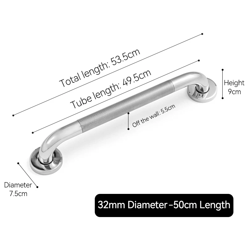 Stainless Steel Grab Bar Anti Slip Shower Safety Support Handle Bathroom Tub Toilet Handrail Prevent Falls Bathroom Fixture: green