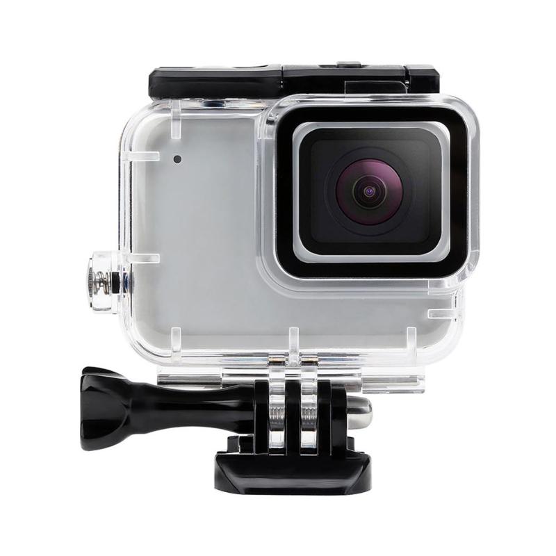Boîtier étanche pour Gopro Hero 7, coque de Protection sous-marine blanche argentée pour Go pro, accessoires