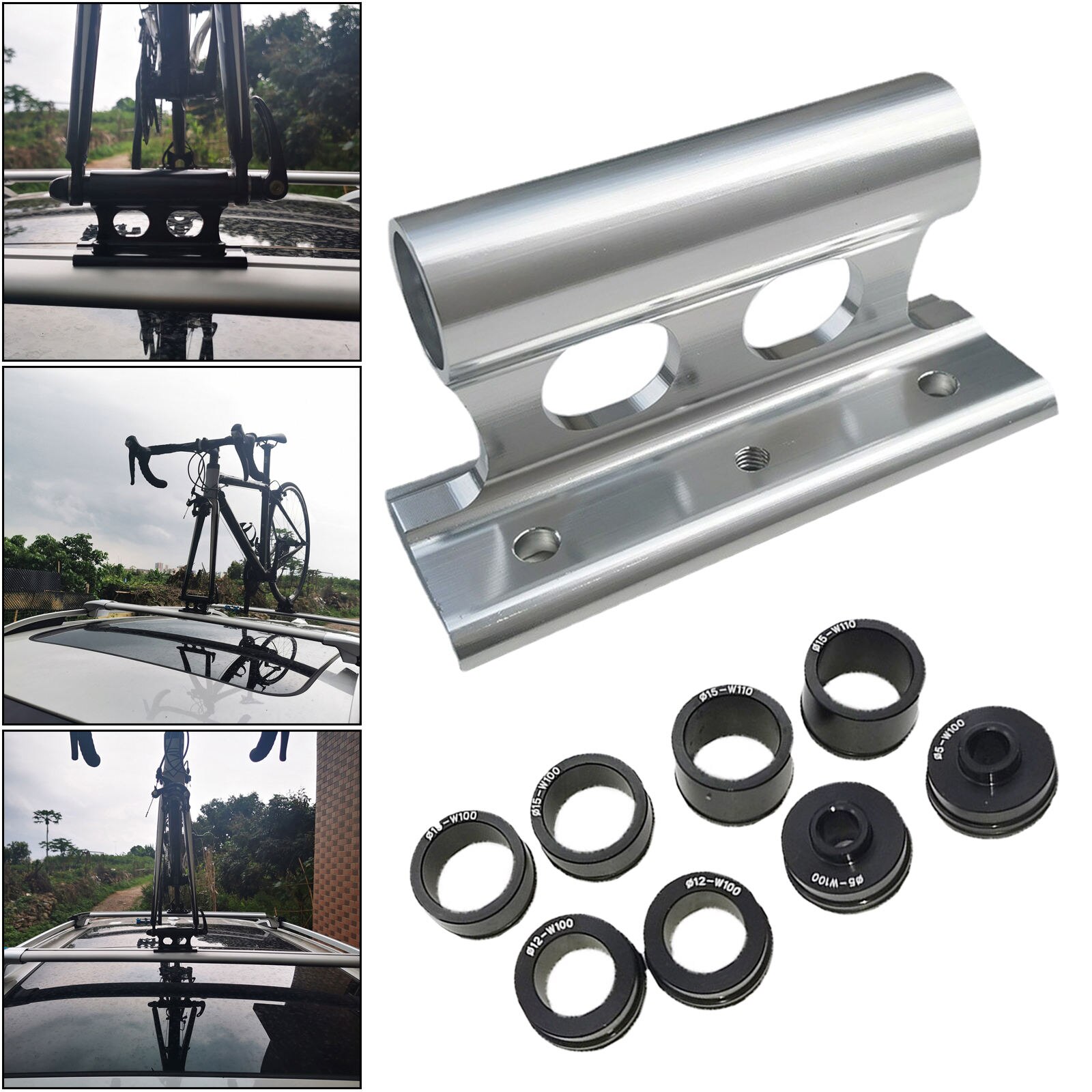 Bike Car Roof Mount Rack MTB Bicycle Transportation Truck Bed Mount Rack Quick Release Thru Axle Bicycle Carrier Bracket Holder