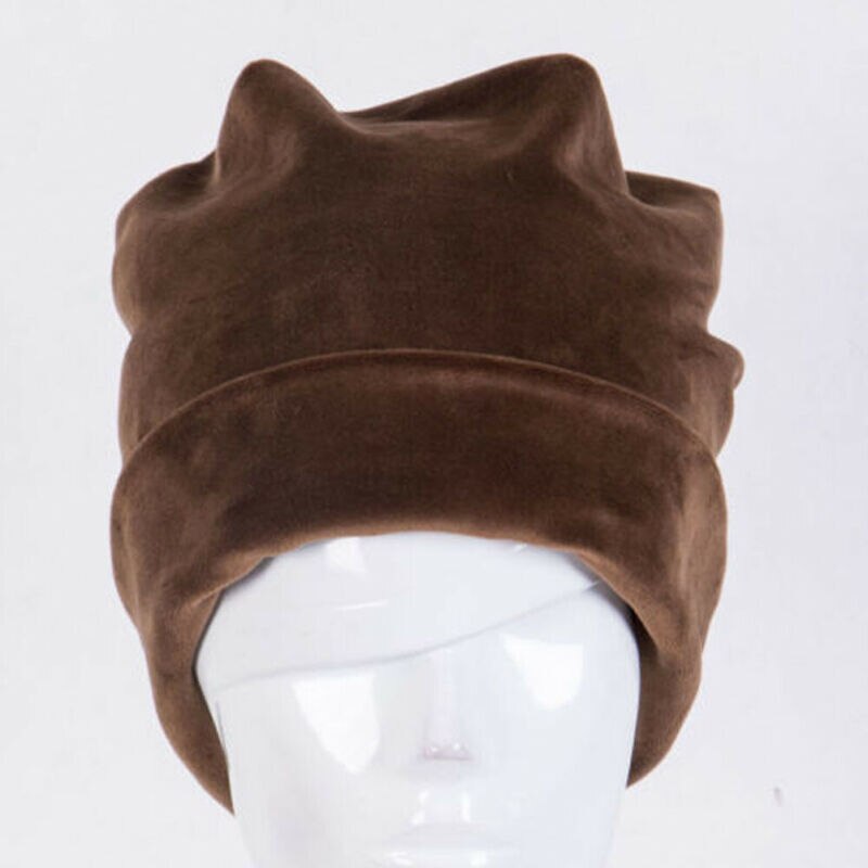 Dame herre fløyel baggy lue lue vinter varm oversized ski cap