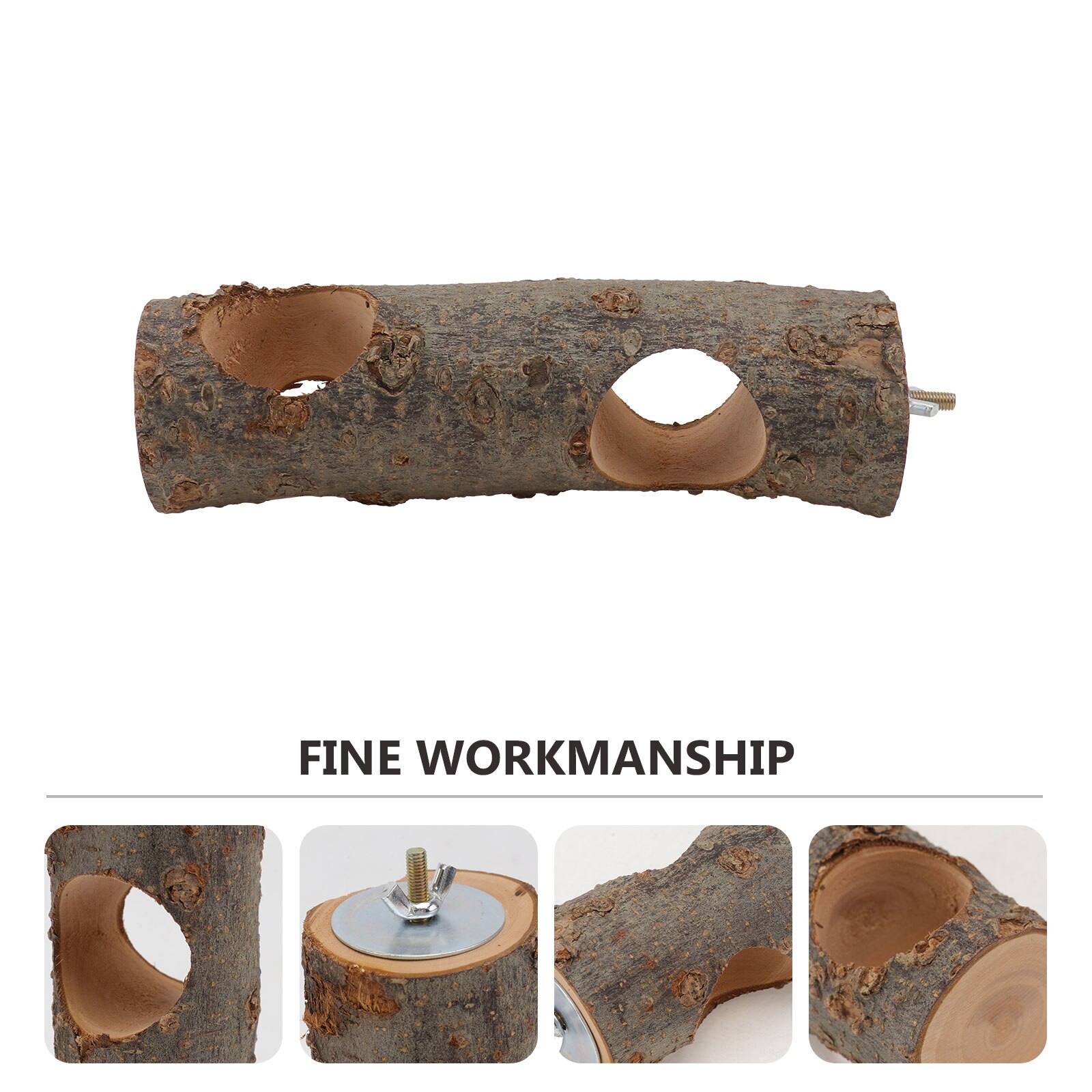 1pc Applewood Pet Food Rack Multifunctional Hollow... – Grandado