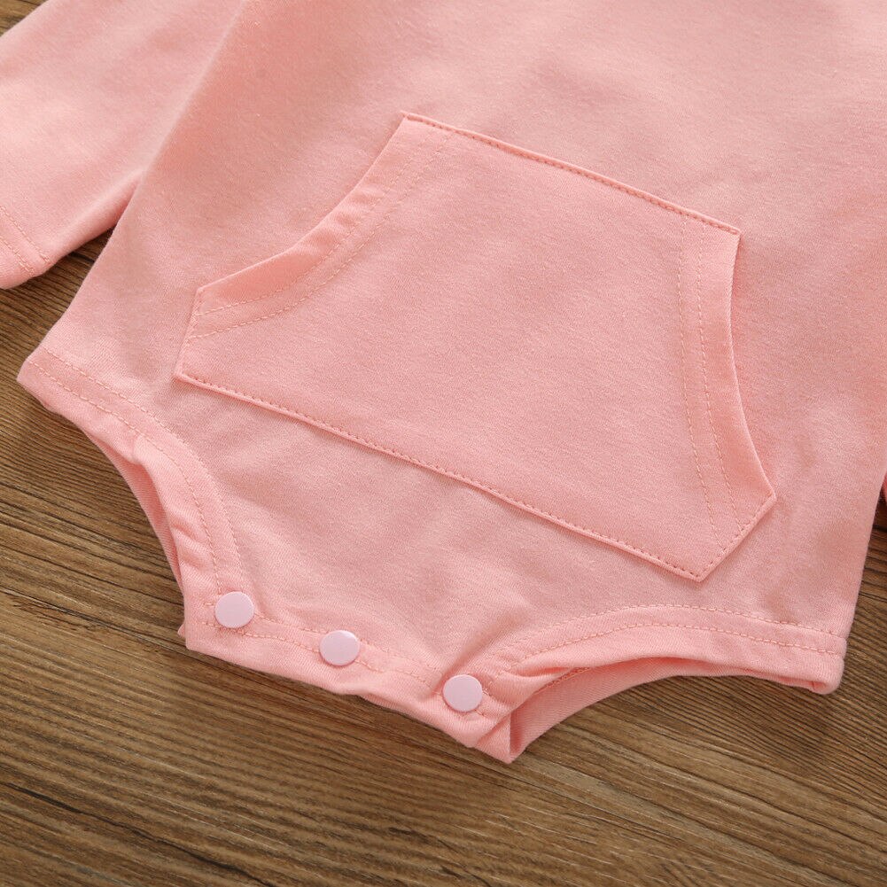 Pelele de manga larga para bebés y niños recién nacidos, mono bonito con Orejas de conejo, algodón cálido para Otoño e Invierno de 0 a 2 años