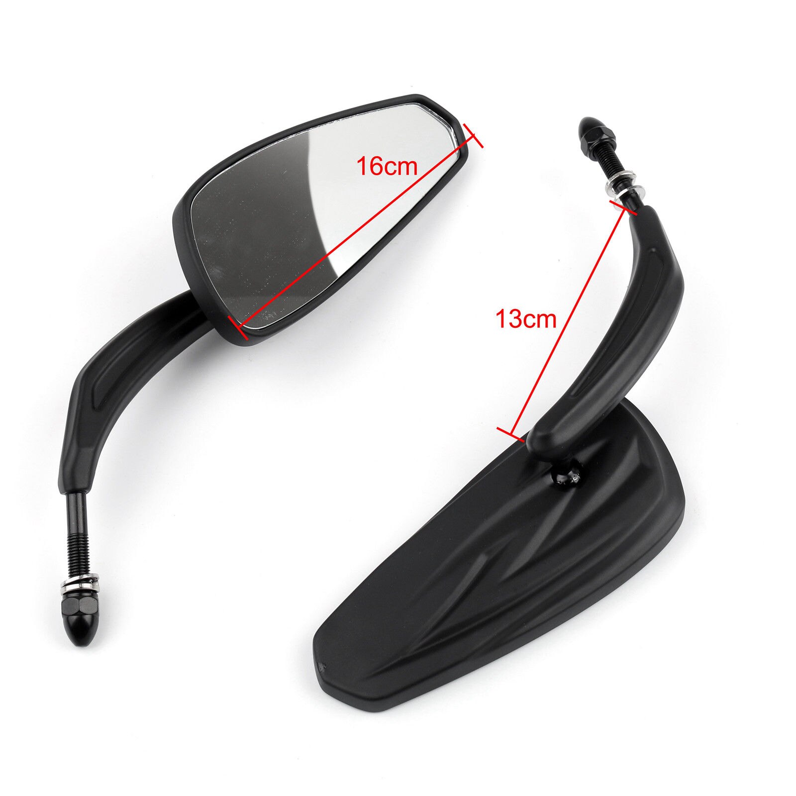 Motorcycle Black Achteruitkijkspiegel Voor Harley Dyna Touring Cruiser Chopper