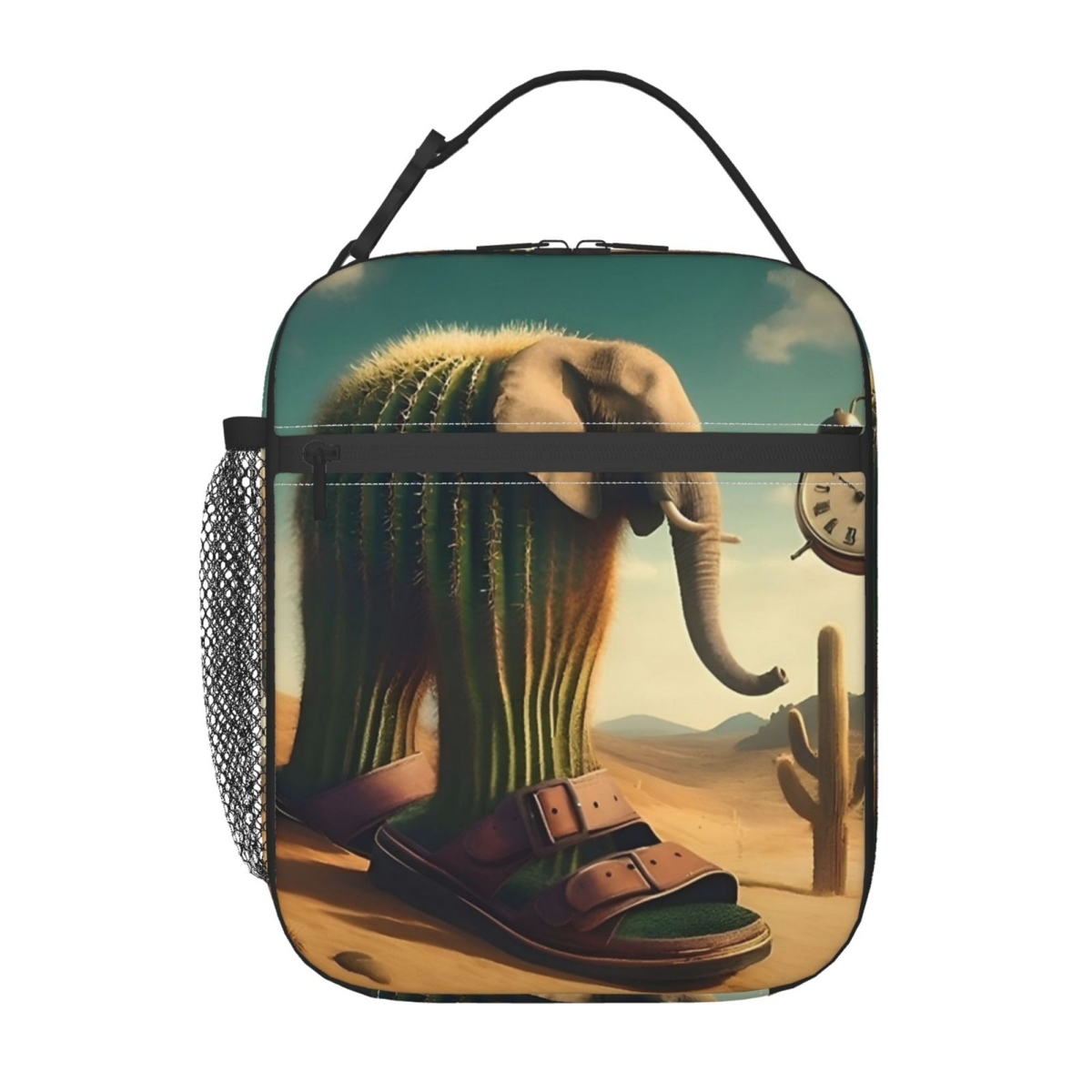 Brr Brr Patapim Meme Thermal Insulated Lunch Bag for Office Italian Brainrot Memes Portable Bento Box Cooler Thermal Lunch Boxes: SKY BLUE