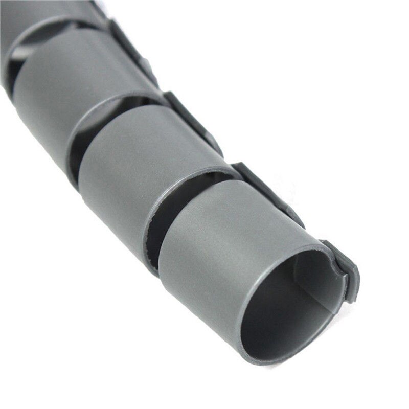 1M PC TV 10/25mm Cable Banding Organizer Spiral Wrap Tidy Cord Wire Organizer Line Cable Clip Ties Fixer Fastener Holders