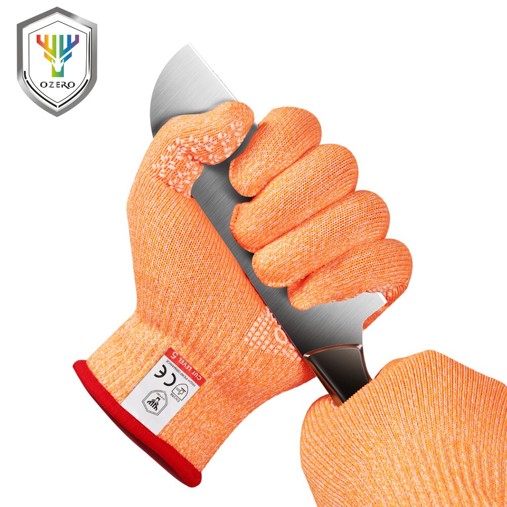 OZERO Food Grade Vegetable Cut Resistant Food Industry Safety Kitchen Handling Gloves Reusable 7007