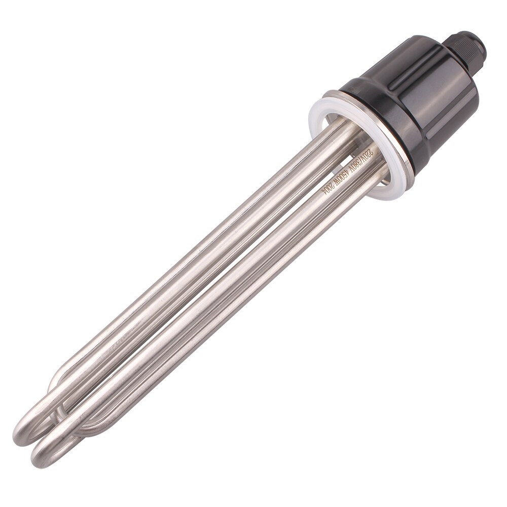 AIICIOO 2&quot;Tri Clamp Heating Element 220v for Liquid Brewing SUS304 64mm Flange Power 3KW/4.5KW/6KW/9KW/380V 12KW: heater only / 6kw 250MM