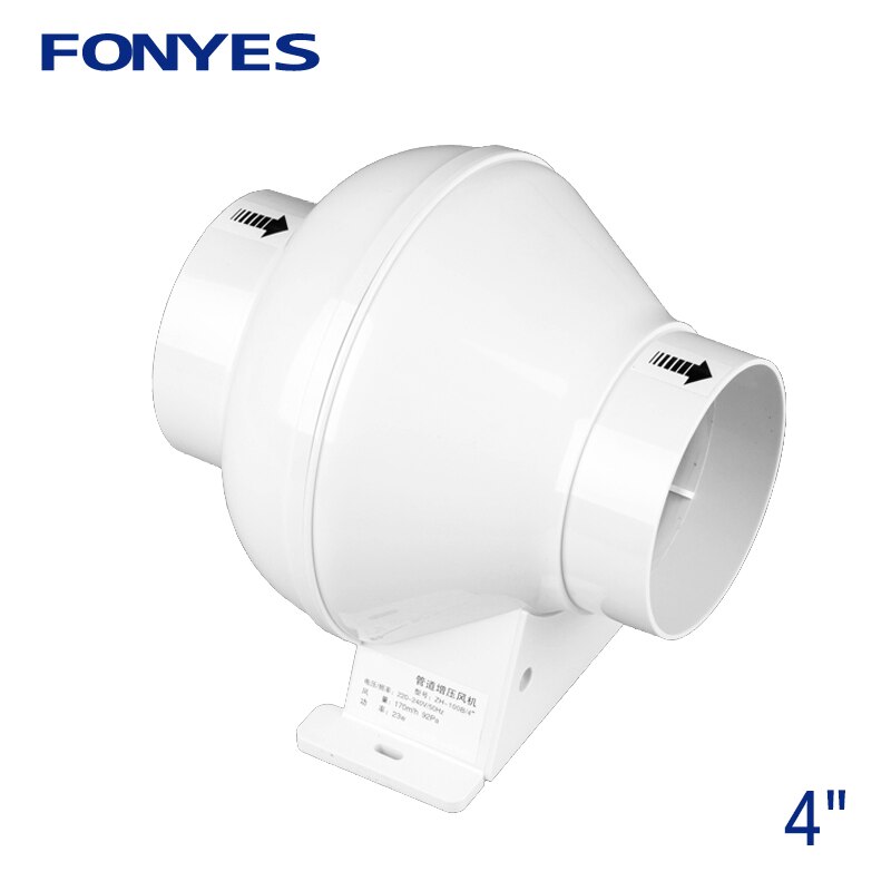 4 inch inline duct fan exhaust fan wall ventilation fan for ceiling bathroom fan pipe extractor kitchen toilet ventilator 220V