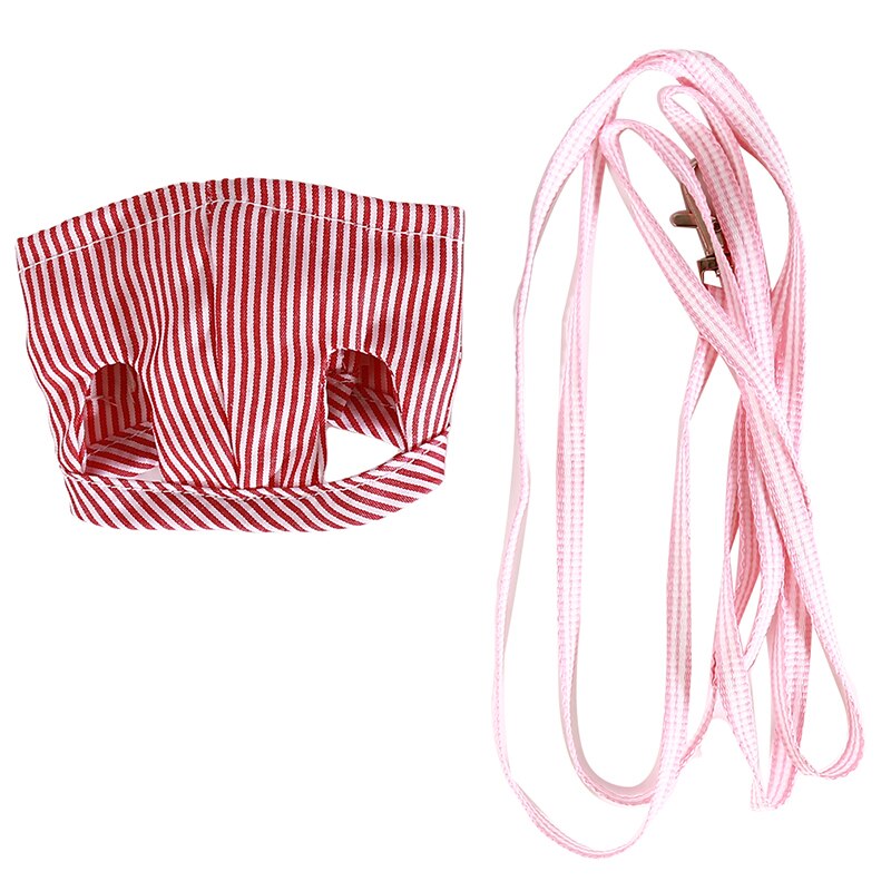 Sangle de poitrine d&#39;extérieur pour petit animal de compagnie, corde de Traction, vêtements en laisse pour Chinchilla, cochon d&#39;inde néerlandais: Rouge / L
