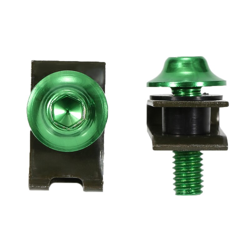 10pcs M5 5mm Auto Shell Screw Aluminium Bolts Fastener Clips Screw Spring Nuts Car Motorcycle Fairing Bolts Fastener Clips