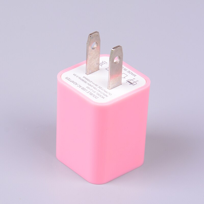 5V 1A double 2 ports USB ca mur maison chargeur adaptateur secteur prise américaine pour téléphone universel voyage
