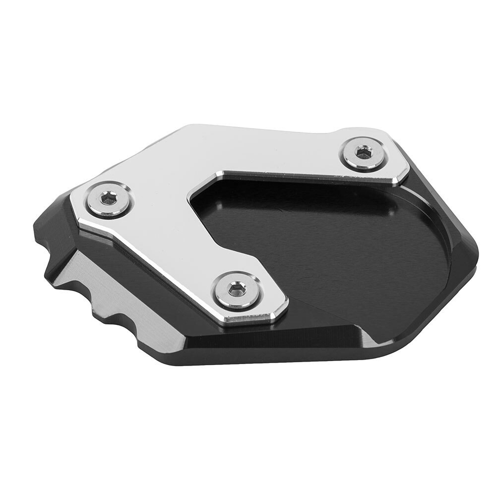 Placa de extensión de pata de cabra para motocicleta, soporte lateral de pie, almohadilla de agrandamiento para BMW R 1200 GS R1200GS LC: Black