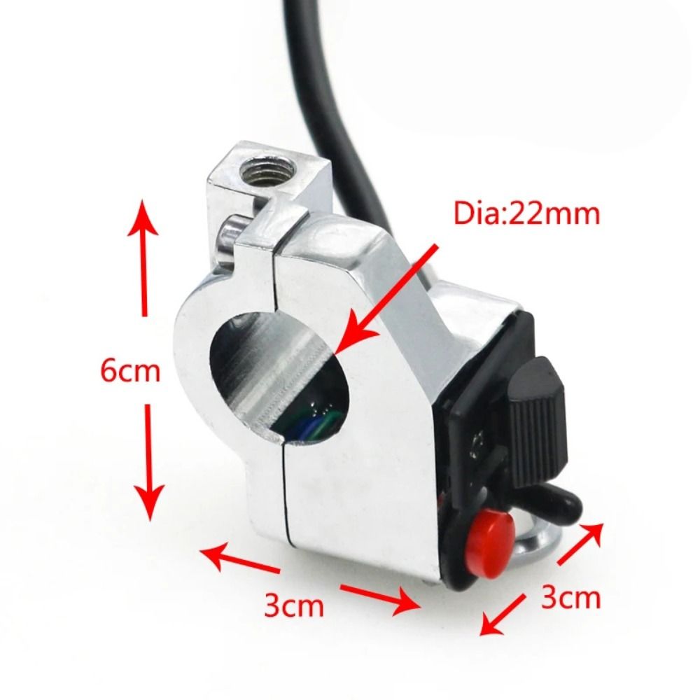 Interruptor multifunción 3 en 1 para motocicleta, controlador de luz para motocicleta, interruptor indicador de luz, botón de Control de bocina, indicador de señal de giro