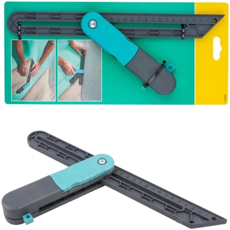 Angle Ruler Protractor Horizontal Sliding T-Bevel Square Carpenter Measuring Tape Level Measuring Tool Plastic