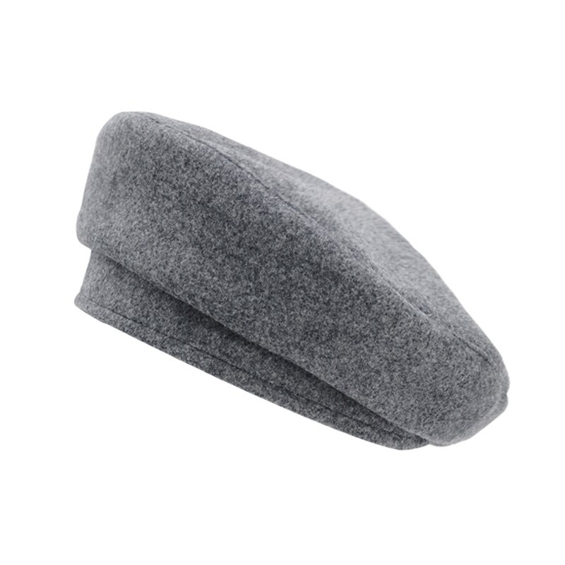 Boina plana Vintage para mujer, gorro de lana de colores, estilo pintor inglés,