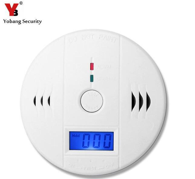 Yobang Security Loud 85db Photoelectric Carbon Monoxide Detectors CO Gas Sensor Independent CO Poisoning Gas Alarm Detector