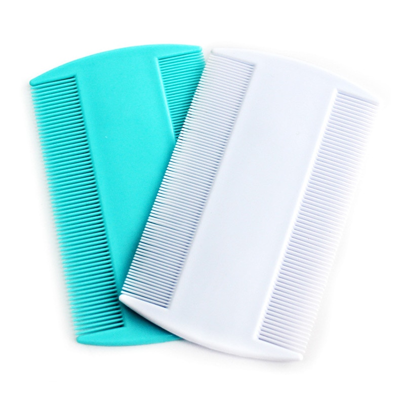 2pcs Portable Narrow Tooth Comb Nit Lice Flea Flat Brush Cootie Delousing Rid Head Lice Anoplura Dandruff Beauty Combs