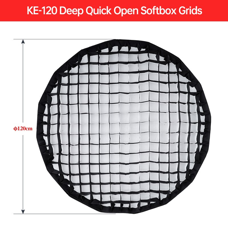 JINBEI KC/KE Series Softbox Grid for Umbrella Deep Octagonal Soft Box Light Control Accessory: KE-120 Deep