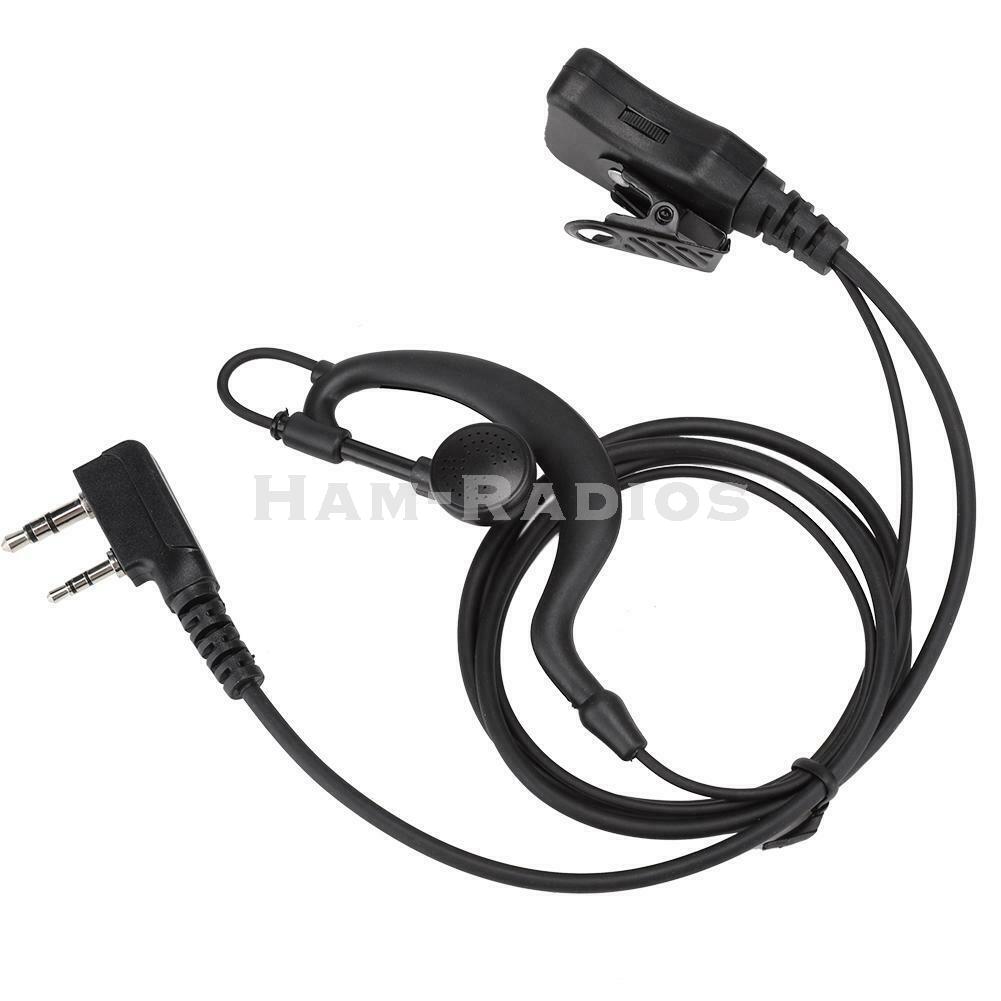 YiNiTONE talkie-walkie écouteur peut accorder volume g-forme écouteur PTTHeadsetfor Baofeng Kenwood TYTRadio
