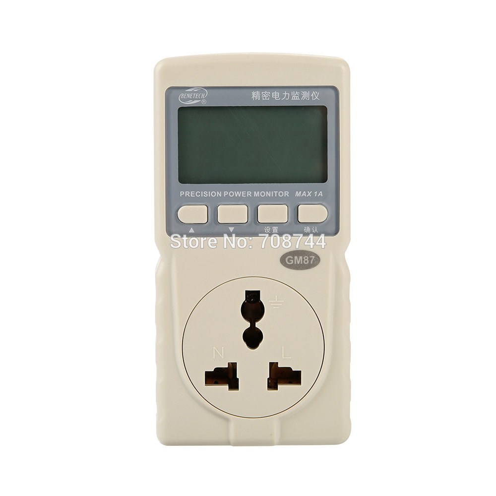 Intelligent Power Energy Meter Monitor Power Factor Measure ConsumptIon AC Active CO2 Emissions Used in Home GM87