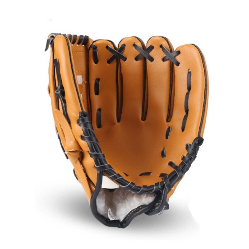 Baseball gant Softball pratique équipement taille 10.5/11.5/12.5 main droite pour enfant jeunesse adulte homme femme Train trois couleurs: Chocolat / 12.5 inches