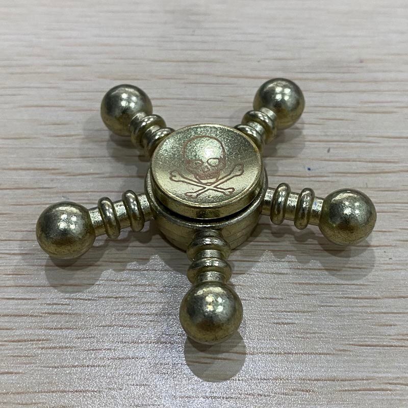 Pure Kleur Pentagon Fidget Spinner Skelet Logo Hand Spinner: Gold