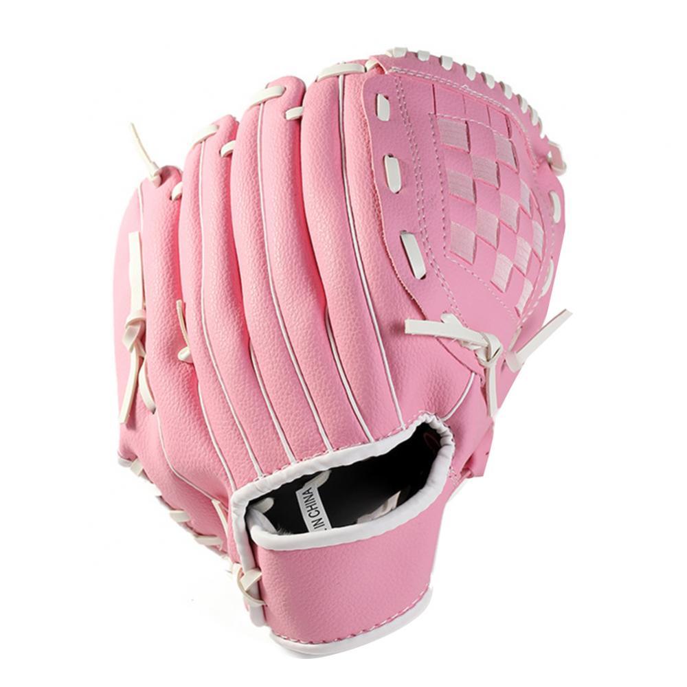 Guanti da Baseball sport all&#39;aria aperta gioventù adulto mano sinistra allenamento pratica Softball guanti da Baseball guanti da Baseball: Colore rosa / S