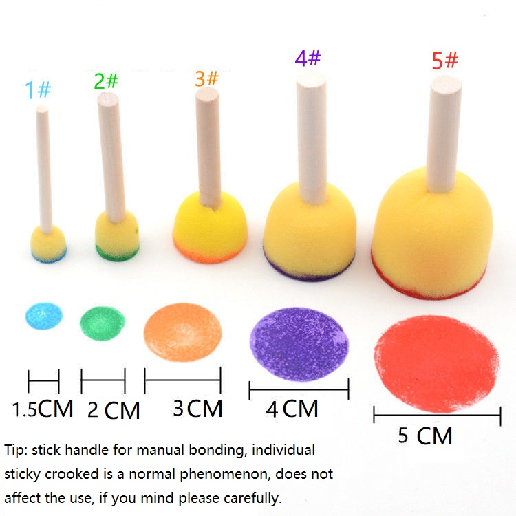 20 peças esponja para pintar esponjas para pintar artesanato esponja para colorir esponja pintura aquarela