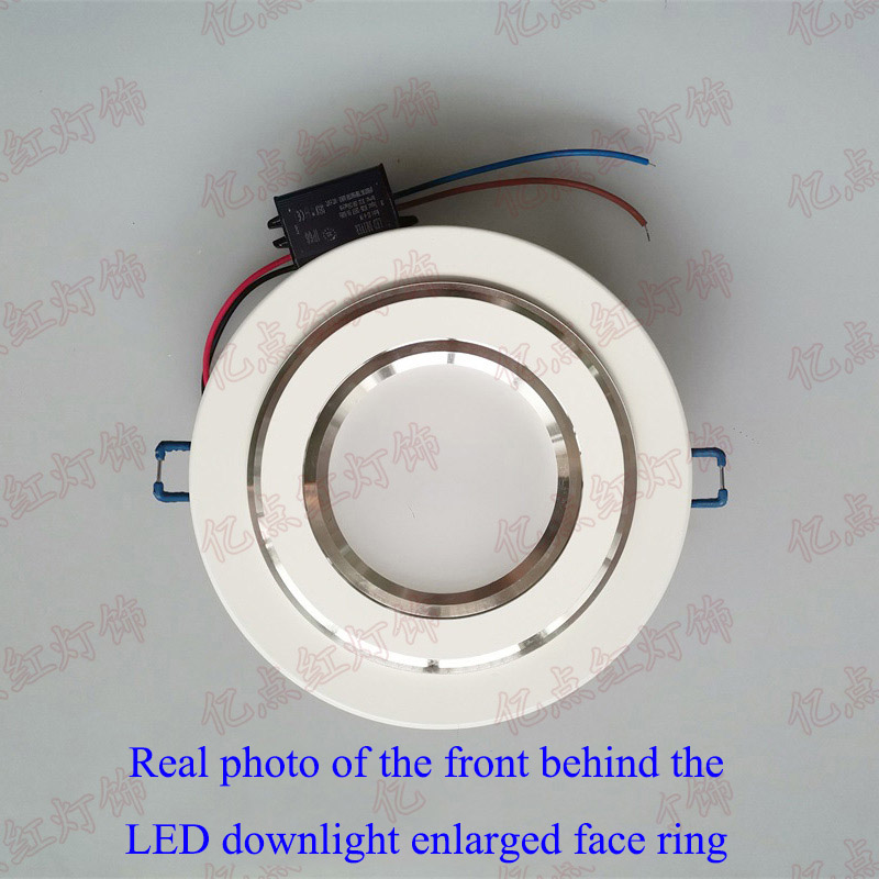 Led Downlight Spotlight Beugels Light Stand Adapters Lampenkap Ringen Gat Vergroten Witte Buitenste Frames Uitgesneden Remedial Cirkels hanglamp kappen lampenkappen lampenkapjes grote lampenkap lampenkap klein metalen