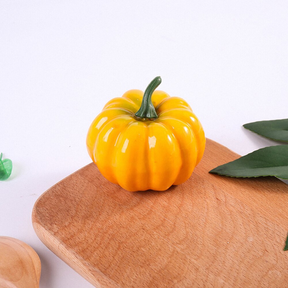 10 stuks mini-pompoen, kunstmatig pompoenornament, decoratieve pompoen in meerdere kleuren