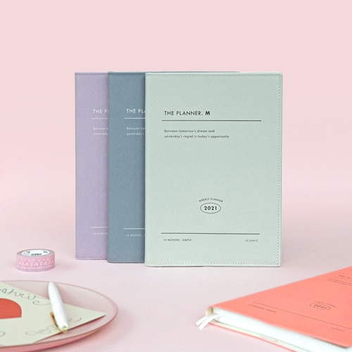 le planificateur Cool bref bureau mensuel hebdomadaire Agenda 176P 148*203*15mm planificateur cahier Journal