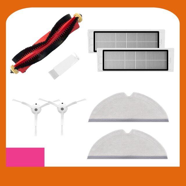 Kit d'accessoires pour aspirateur robot Xiaomi roborock S50 s51 S6 S5 Max, brosse principale amovible, brosse latérale, filtre de vadrouille: Package 4