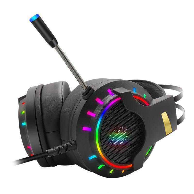 Gaming Headset Gamer 7.1 Surround Sound USB Wired RGB Light Game Headphones With Microphone For Tablet PC Xbox One PS4 Earphones