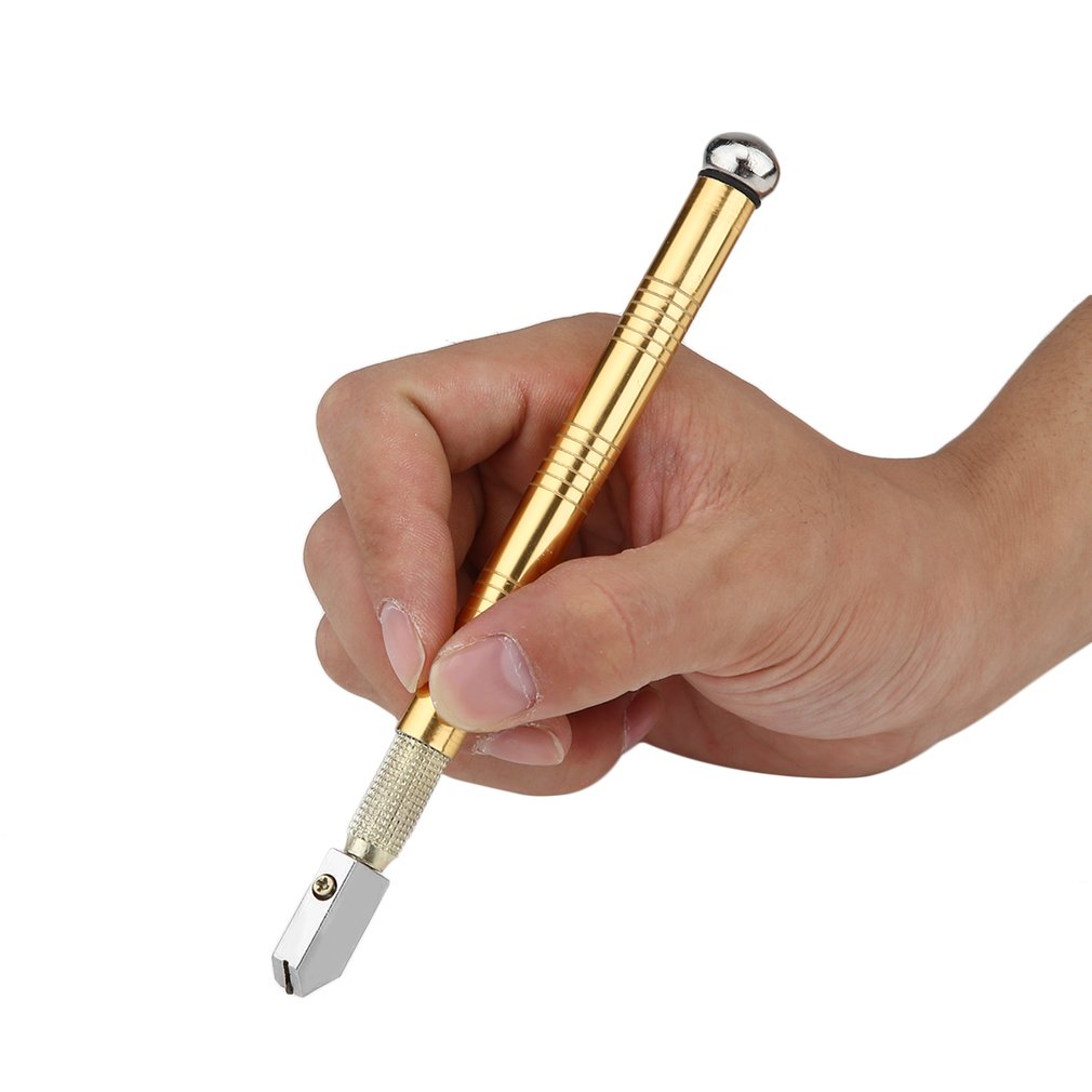 1Pcs Draagbare Diamant Pen Glassnijder Glas Strass Zelfsmerende Olie Feed Getipt Glassnijder Cutting Craft Beglazing tool